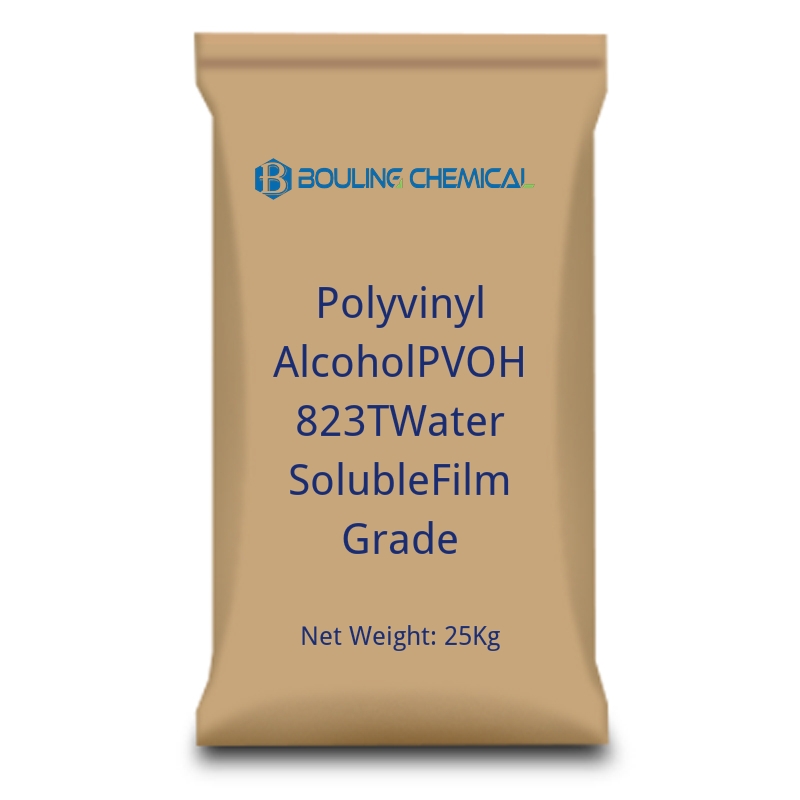 Película soluble en agua de alcohol polivinílico PVOH 823T-cas-9002-89-5 Película soluble en agua de alcohol polivinílico PVOH 823T-cas-9002-89-5
